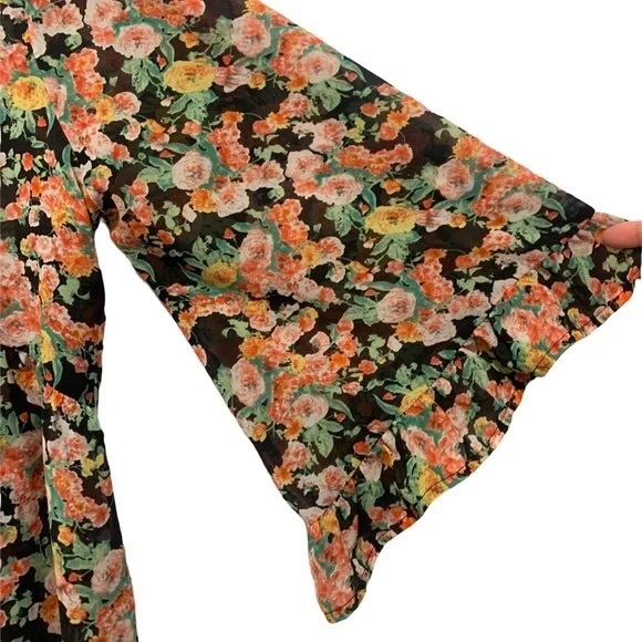 UNIF - FLORAL CHIFFON KIMONO - Picture 5 of 6